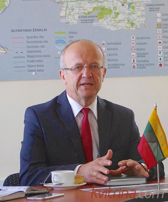 Prienų rajono savivaldybės meras Alvydas Vaicekauskas pasisako už glaudesnį bendradarbiavimą su Birštono savivaldybe.