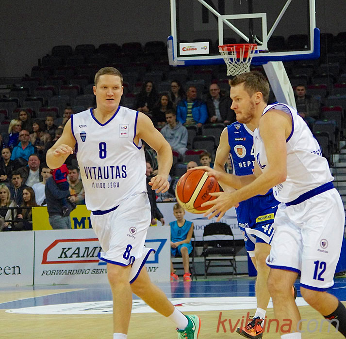 Vytautas Šulskis (Nr.8) buvo naudingiausias komandoje, Šarūnas Vasiliauskas sėkmingai dalino rezultatyvūs perdavimus.