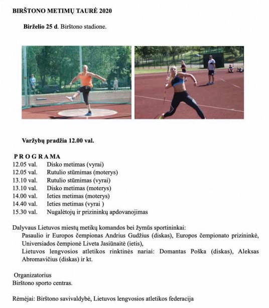 Metimų taures info