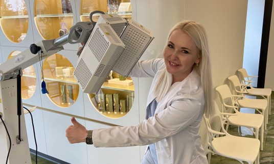 Inovatyvios dermatologijos  centro vadovė profesorė Matilda Bylaitė-Bučinskienė 