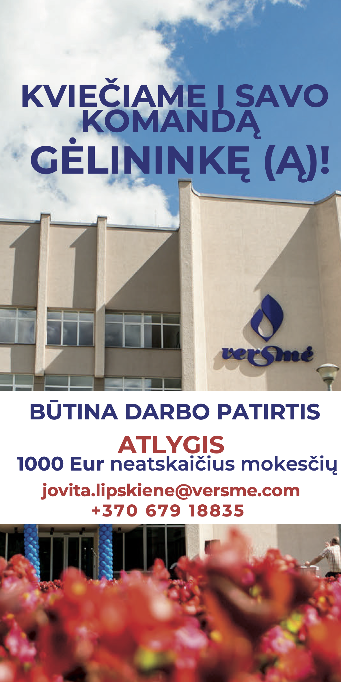 Kviečime į savo komandą gėlininkę (ą)! (2)